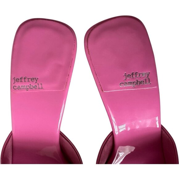 Jeffrey Campbell Heel Mule Women 7.5 kitten heel bubble gum pink barbie girlcore - Picture 11 of 14